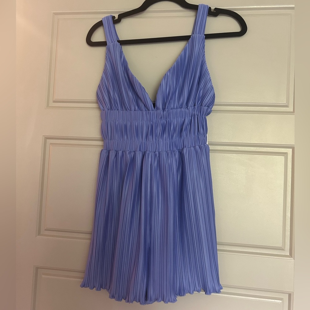 Lulu's Lavender Pleated Romper